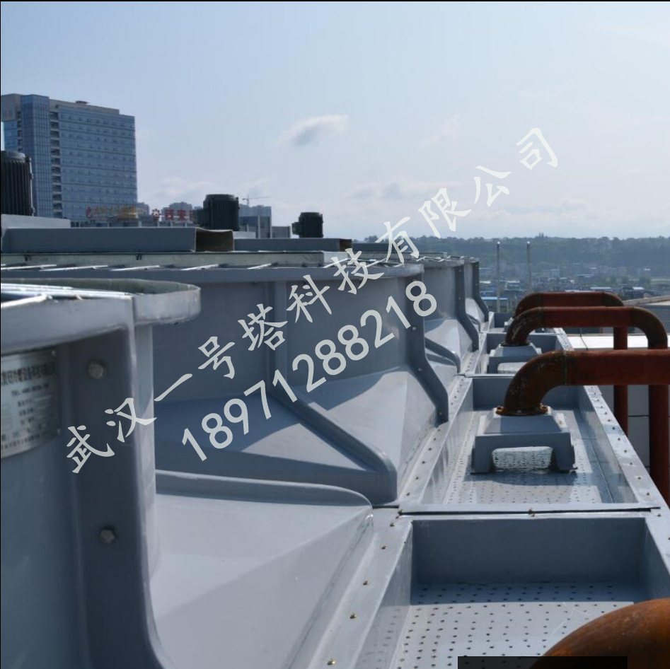 湖北厂家直销玻璃钢冷却塔方形横流式冷却塔环保高效低噪音冷却塔