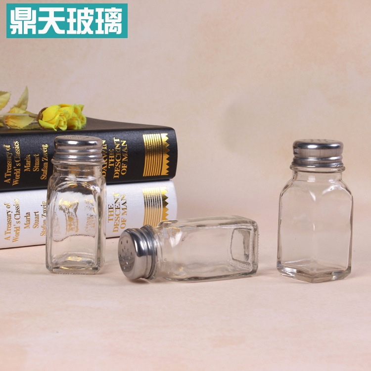 厂家直销透明胡椒粉瓶烧烤孜然粉瓶无铅玻璃椒盐瓶可定制