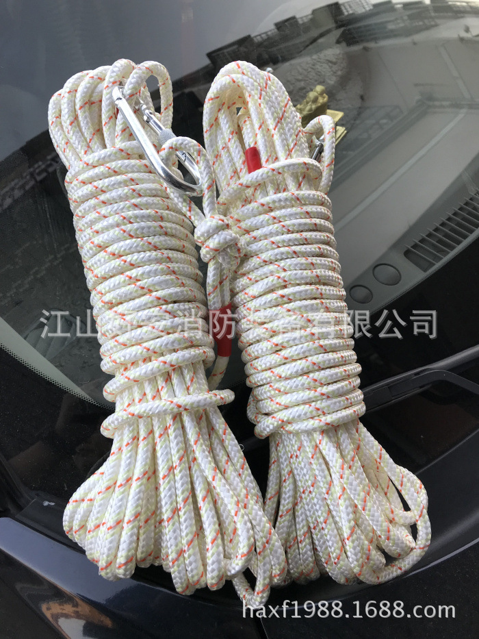 夜晚发光救生绳漂浮救生绳消防矿用夜间救援夜光导向绳