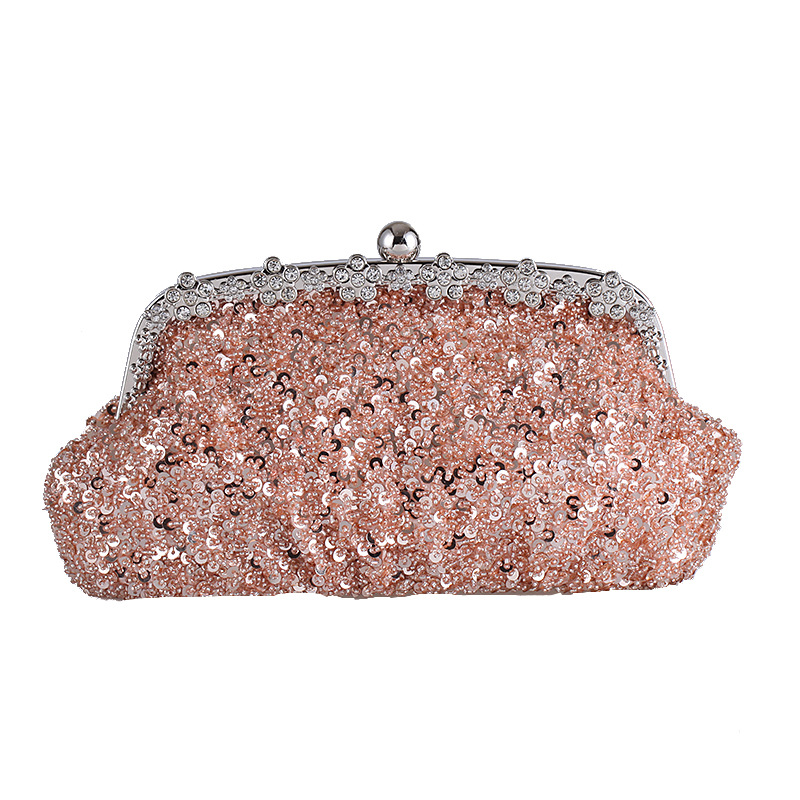 Nouveau Incrusté De Diamants Paillettes Sac À Main Magnifique Grand Rouge De Mariée Sac Cadeau Sac Vintage Sac 6528 Rouge De Fête display picture 5