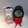 Heart -minded round double -layer rotation box PVC window opening flower box packaging snack gift box wedding gift box