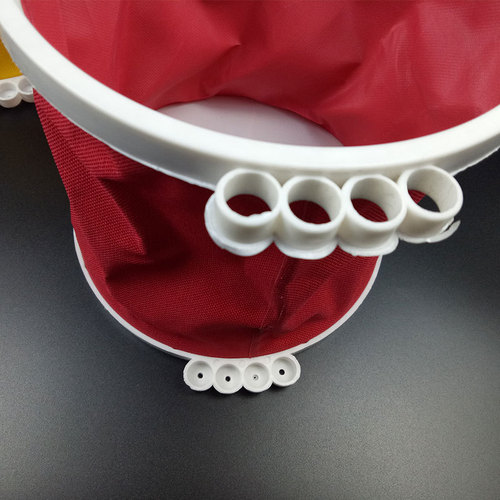 Large foldable pen wash bucket telescopic canvas oxford cloth car wash bucket with non-woven bag hard bottom pen bucket