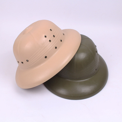 Vietnamese Plastic Helmet Sun Hat Anti-UV Hat War Performance Prop Outdoor Sun Hat Work Hat Manufacturer Production
