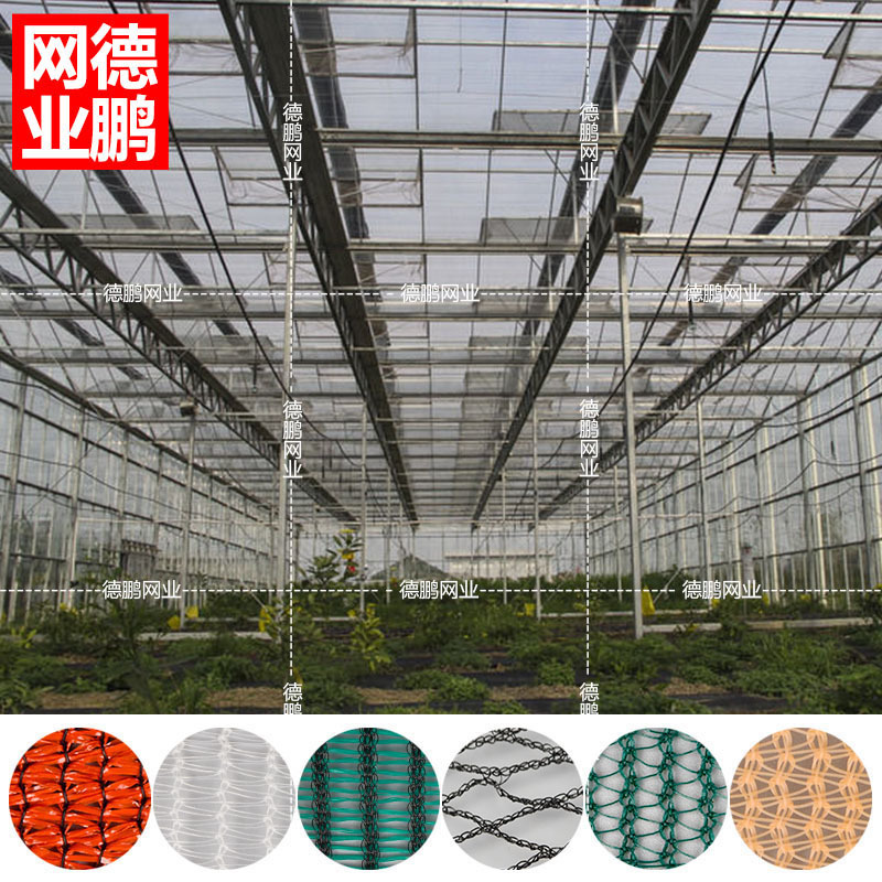 温室大棚6针75%遮阳网大棚网 HDPE全新料高密度耐用塑料网百结网|ms