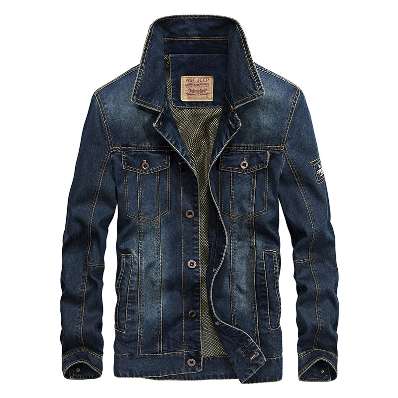 Men's Clothing fashion denim jacket motorcycle denim single layer jacket _voghion.com