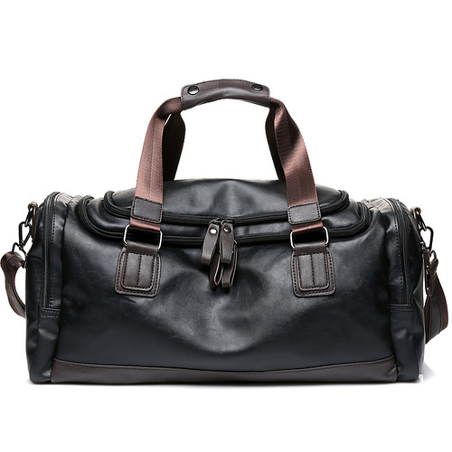 Manufacturer 23 new models men's bags fitness bags shoulder crossbody bag men's handbag trendy PU leather large capacity travel bag