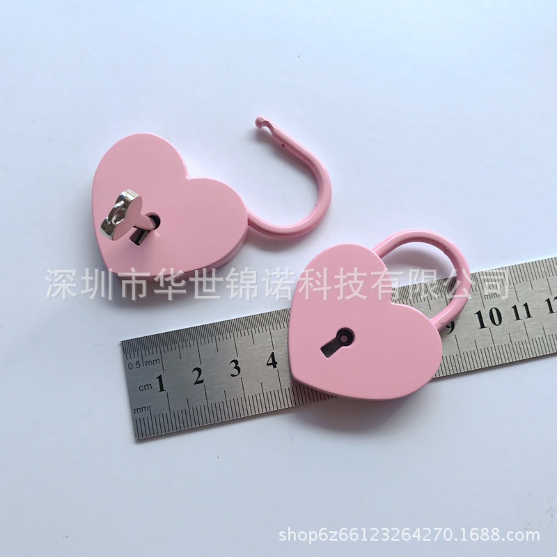 粉色心形锁 (5)