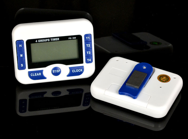 Venta caliente productos genuinos día persiguiendo PS-360 temporizador de cuenta atrás de cuatro canales temporizador de cocina reloj de alarma multi-grupo recordatorio