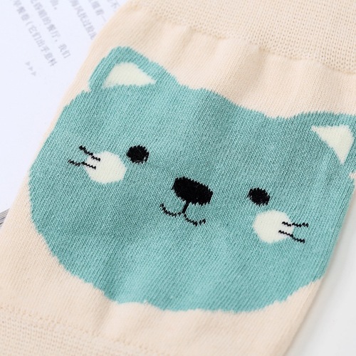 New Cartoon Cat Air Conditioned Room Leg Guards Children's Sock Covers Baby Toddler Crawling Knee Pads and Elbow Pads