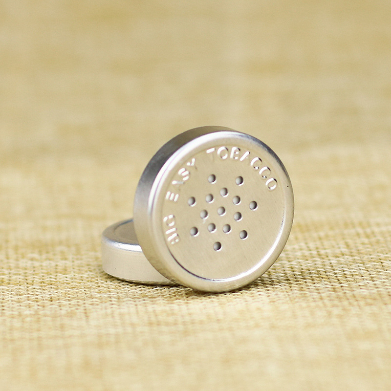 29mm雪茄管雪茄圆形铝制保湿器金属加湿器烟草增湿器润湿片盒烟丝