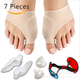 硅胶脚趾分离器套装 拇外翻矫正器套餐 趾外翻重叠矫正套装 批发