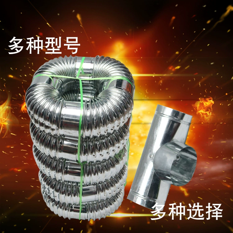 Оцинкованные трехходовые коленчатые фитинги для дымохода отопительный прибор для печи для обработки листового железа дымовая выхлопная труба