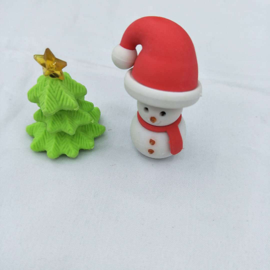 厂家定做小咕咚拉链袋装 圣诞小人帽子靴子造型套装学生奖品批发详情图4