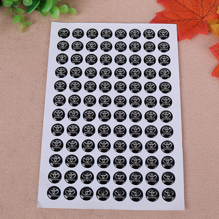 PVC水晶不干胶商标印刷定做各种软硬水晶汽车标志滴胶厂家定制|ms