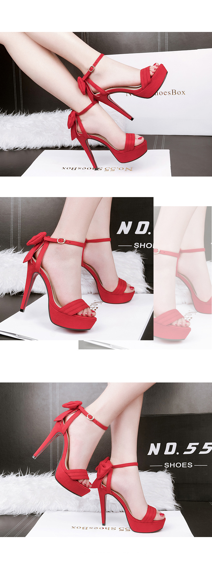 Chaussures été pour femme NO.55 SHOES en Caoutchouc - Ref 3346205 Image 17