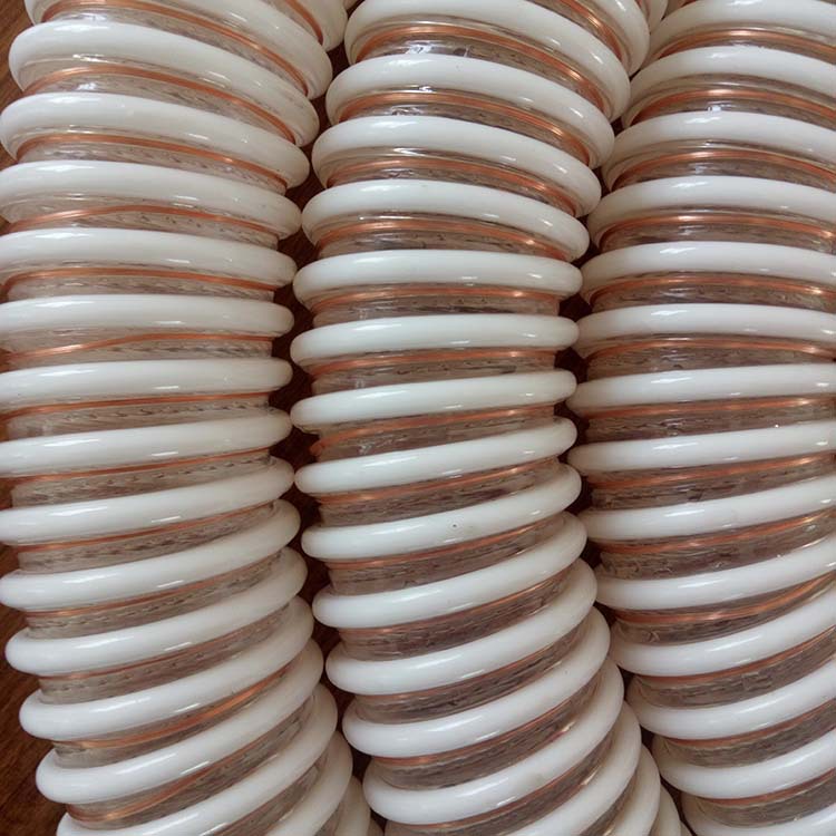 TPU塑筋防静电物料输送管路面工程打磨抛丸机适用管纺织机通风管