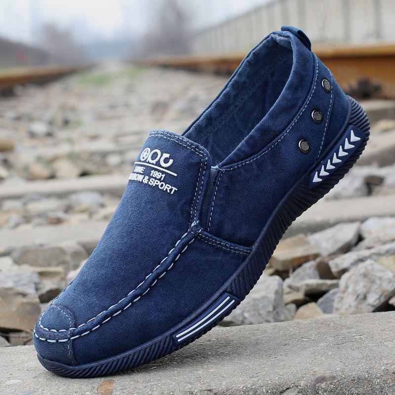 Spring and summer new men's canvas shoes...