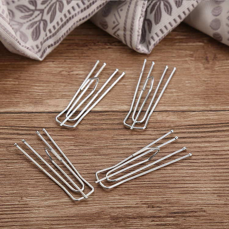 雄昌窗饰批发电动窗帘挂钩四叉四爪钩不锈钢布钩窗帘轨道五金配件