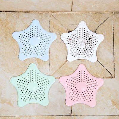 创意海星厨房水槽防堵塞地漏浴室下水道排水口头发过滤网|ru