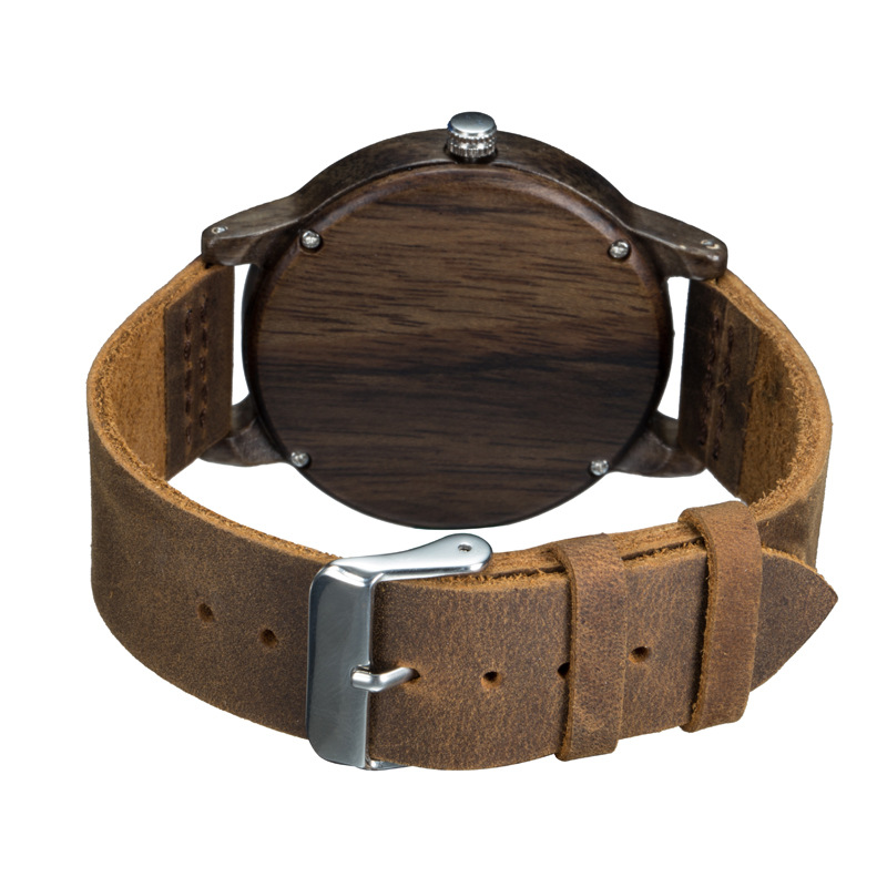 wood wrist watch clock