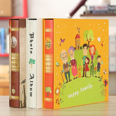 相册本插页式家庭5678寸过塑混合一本装1200张10寸大容量影集批发