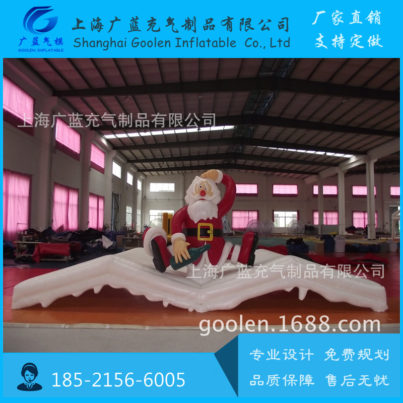 圣诞老人！充气模型充气圣诞树 圣诞节气模礼品 圣诞老人气模加厚