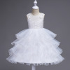 Europe and the United States children dress skirt gauze skirt wedding flower girl multi Diamond Princess Dress