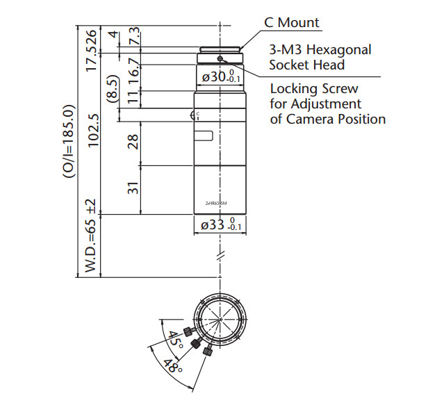 MORITEX茉丽特高清远心镜头 MML-5M系列 MML2-HR65VI-5M工业镜头