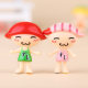Japanese salmon sushi doll DIY micro landscape decoration cartoon couple doll hand-made keychain pendant