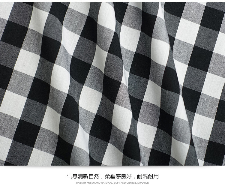 黑白格子布 产品展示5