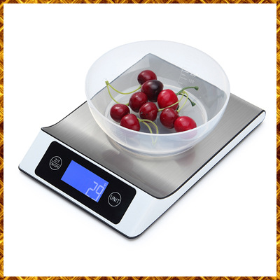 household Stainless steel Kitchen Scale 15 Kilogram Parcel support OEM Electronic scales scales 5kg wholesale Manufactor Direct selling