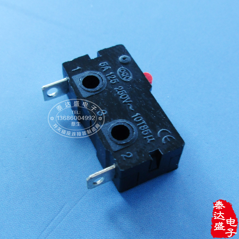 高寿命大电流常闭功能微动开关 20*10两脚无柄微动开关KW12-A-2