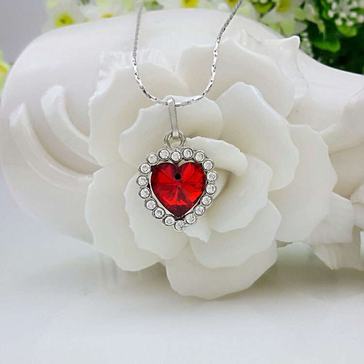 Fashion Ocean Heart Earrings Necklace Bracelet Ring Four-piece Set display picture 3