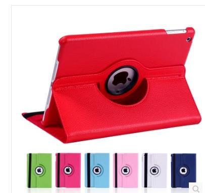 Suitable for Apple's New Ipad9.7 Tablet Leather Case Ipadpro10.5 Litchi Pattern Rotating Protective Case 2017