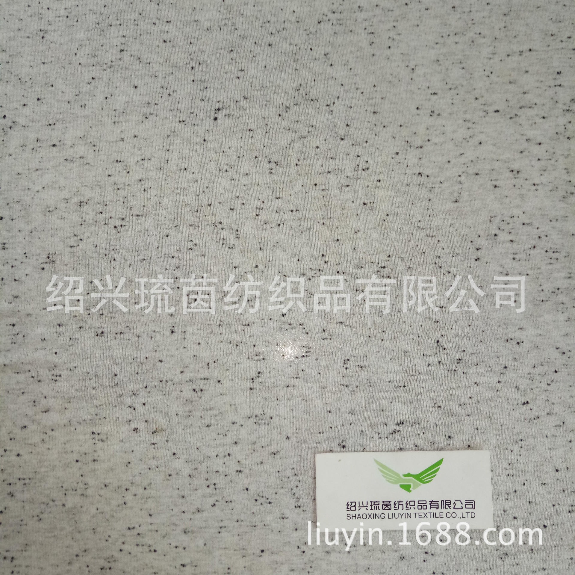 工厂直供RT黑白点子纱汗布 时尚单面染色针织面料 批发可定制