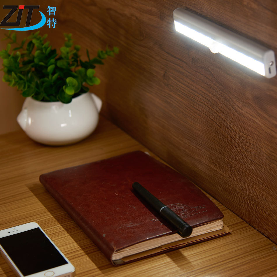 創(chuàng)意款智能家居人體紅外感應(yīng)櫥柜燈臥室小夜燈走廊玄關(guān)照明燈具