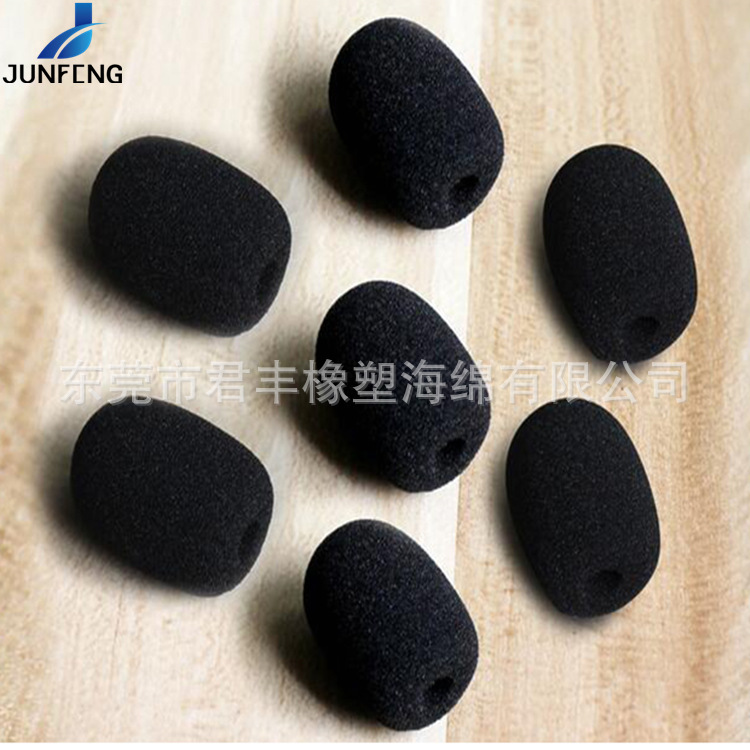 海绵话筒咪头海绵套罩扩音器耳机KTV航空麦克风防风海绵套