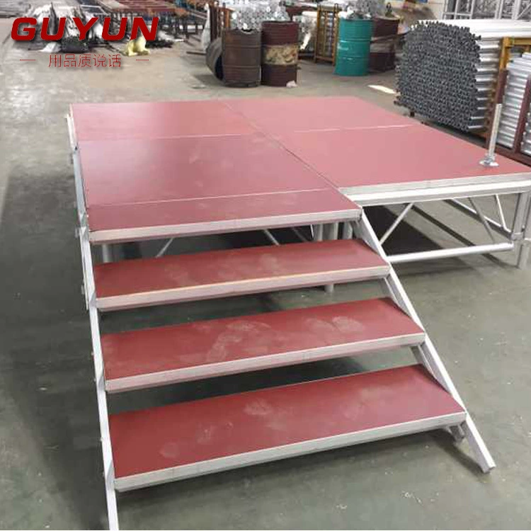 Custom wedding activity stage aluminum alloy folding mobile stage school performance lifting runway runway manufacturer supply