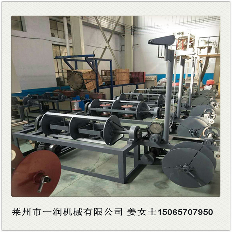 莱州一润机械小型分体制股合绳电化铝布条黄金绳机废纸打包制绳机