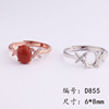 Wedding ring, stone inlay, silver 925 sample, simple and elegant design, custom made, wholesale