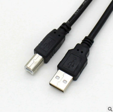 USB 2.0 печатной линии 1.5 метра черный никелированная головка A-B кабель передачи данных принтера