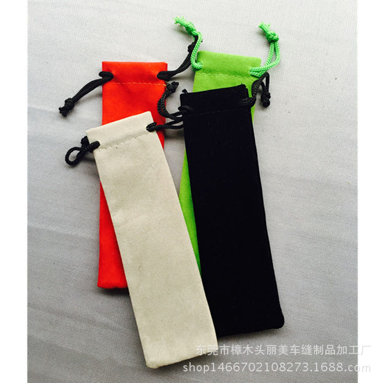 厂家热销 绒布笔袋 筷子包装袋 可定做任意规格和款式 量大从优