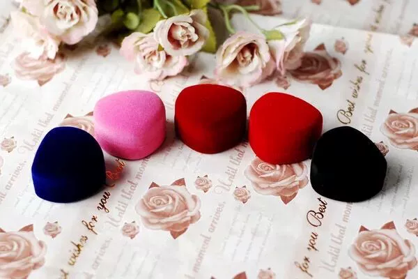 Фабрика стекаются Маленький персик сердце кольцо коробка серьги корейская мода ювелирные изделия коробка подарка