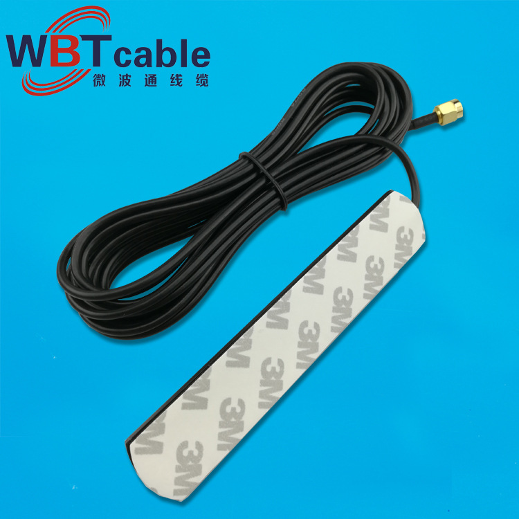微波通 GSM/2.4G車載天線 貼片式900-1800MHZ 帶3M粘膠貼 SMA公頭