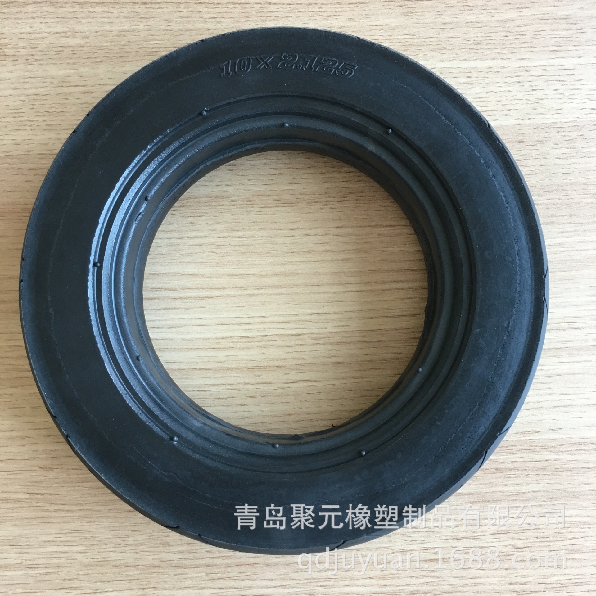 10寸PU发泡童车轮实心免充气童车轮防爆胎实心聚氨酯轮胎