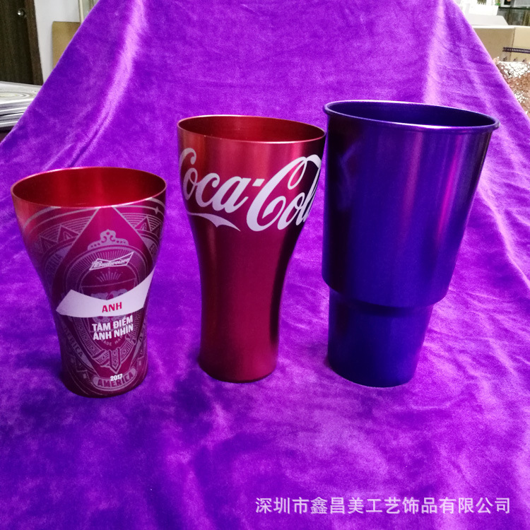 厂家水杯批发印字 广告杯定制logo促销礼品杯定做铝水杯子金属杯
