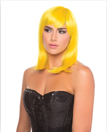 Peluca de pelo liso corto de estilo europeo y americano