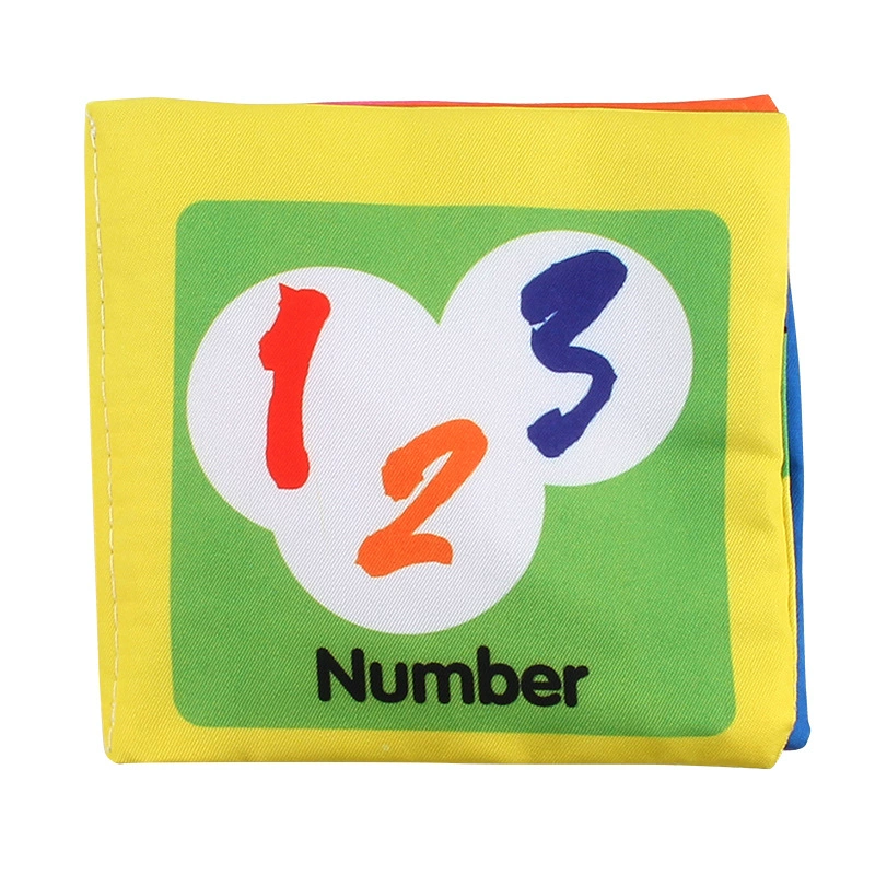 Three dimensional cloth book, digital cognitive toy, early education, English