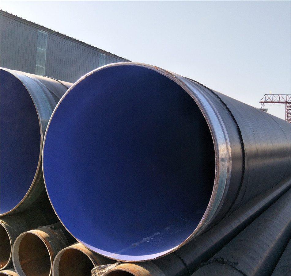 防腐螺旋钢管 外聚乙烯内环氧粉末防腐螺旋钢管 630口径螺旋钢管