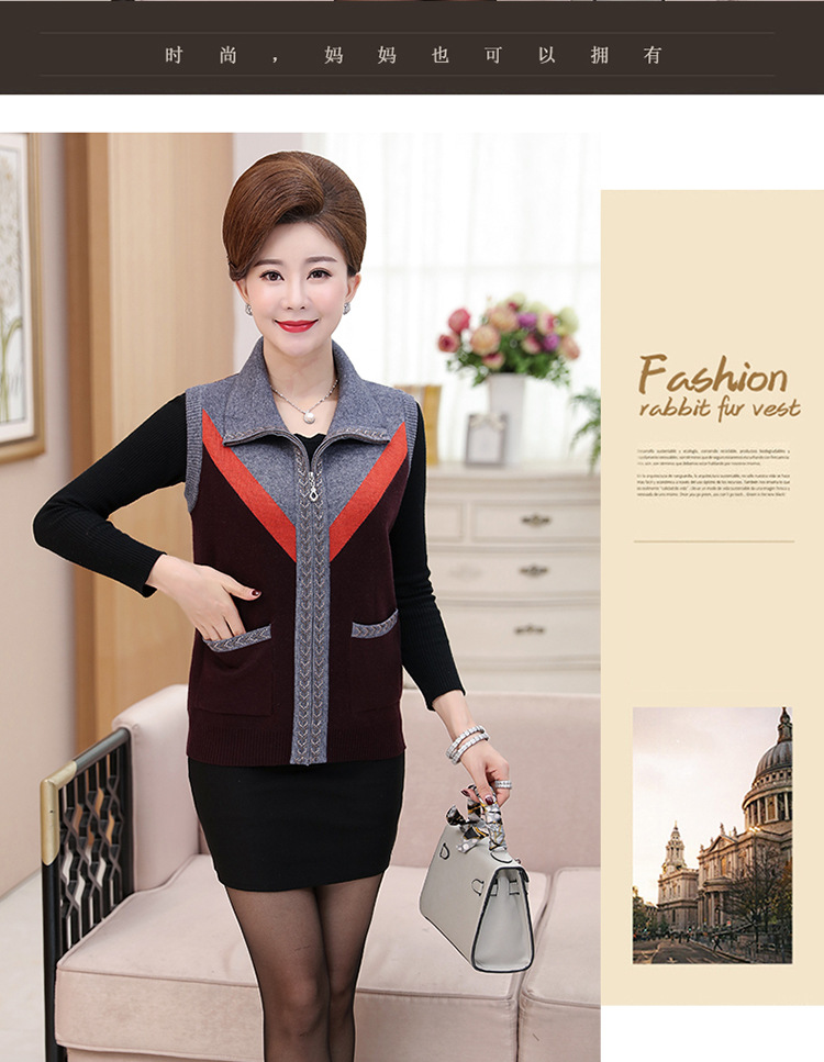 Gilet femme en Mélange de cachemire - Ref 3318191 Image 14